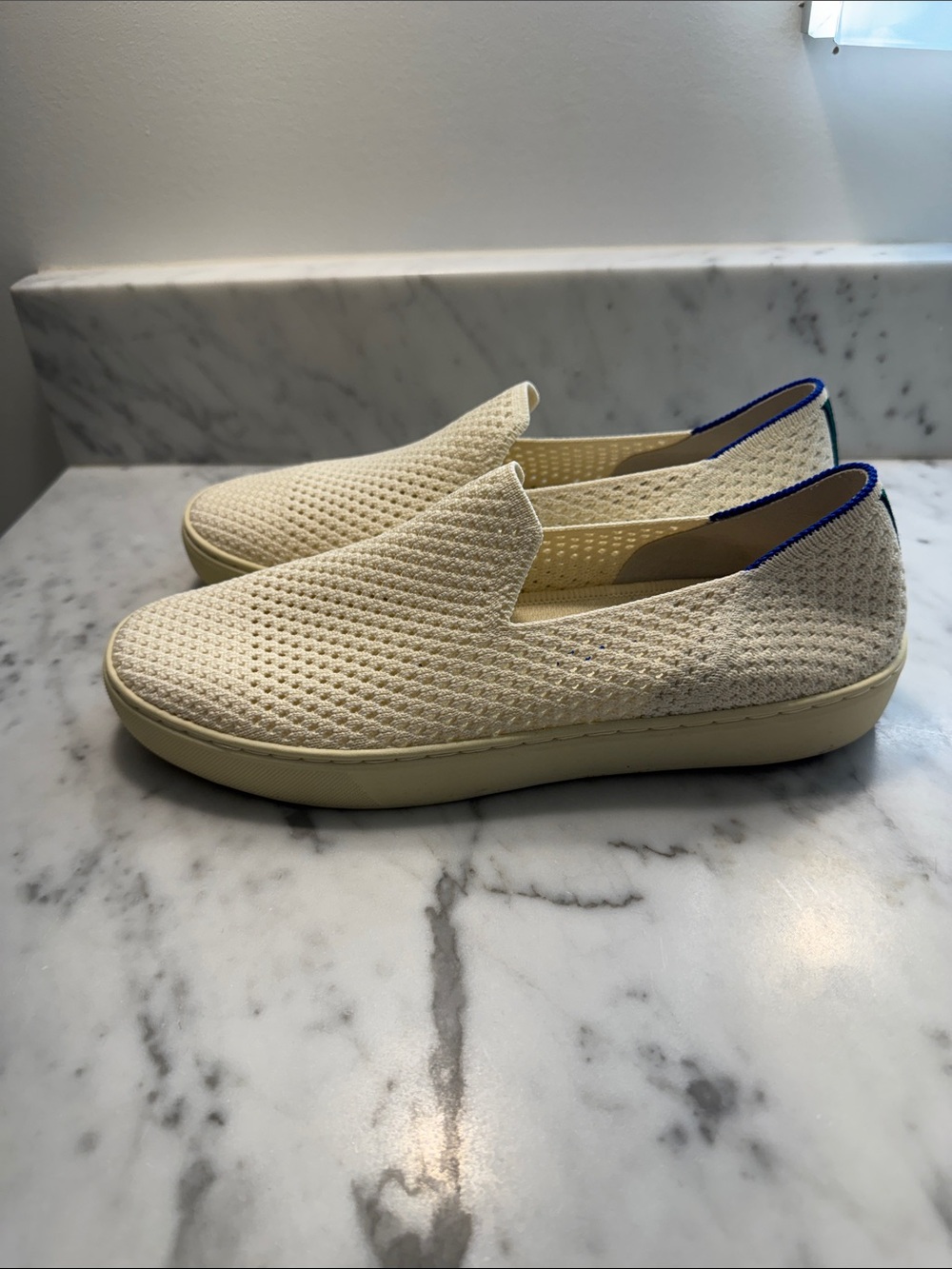 Rothy’s women’s Slip-On Casual Shoe in Cream  (worn once)